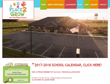 Tablet Screenshot of aplace2growchildcarecenter.com